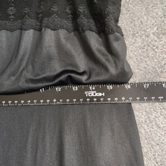 Vtg Flair Nylon Satin Lace Slip Dress Nightgown Size M Whimsigoth‎ Union Made - Picture 11 of 14